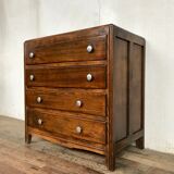 Vintage commodity - oak - art deco - 4 drawers