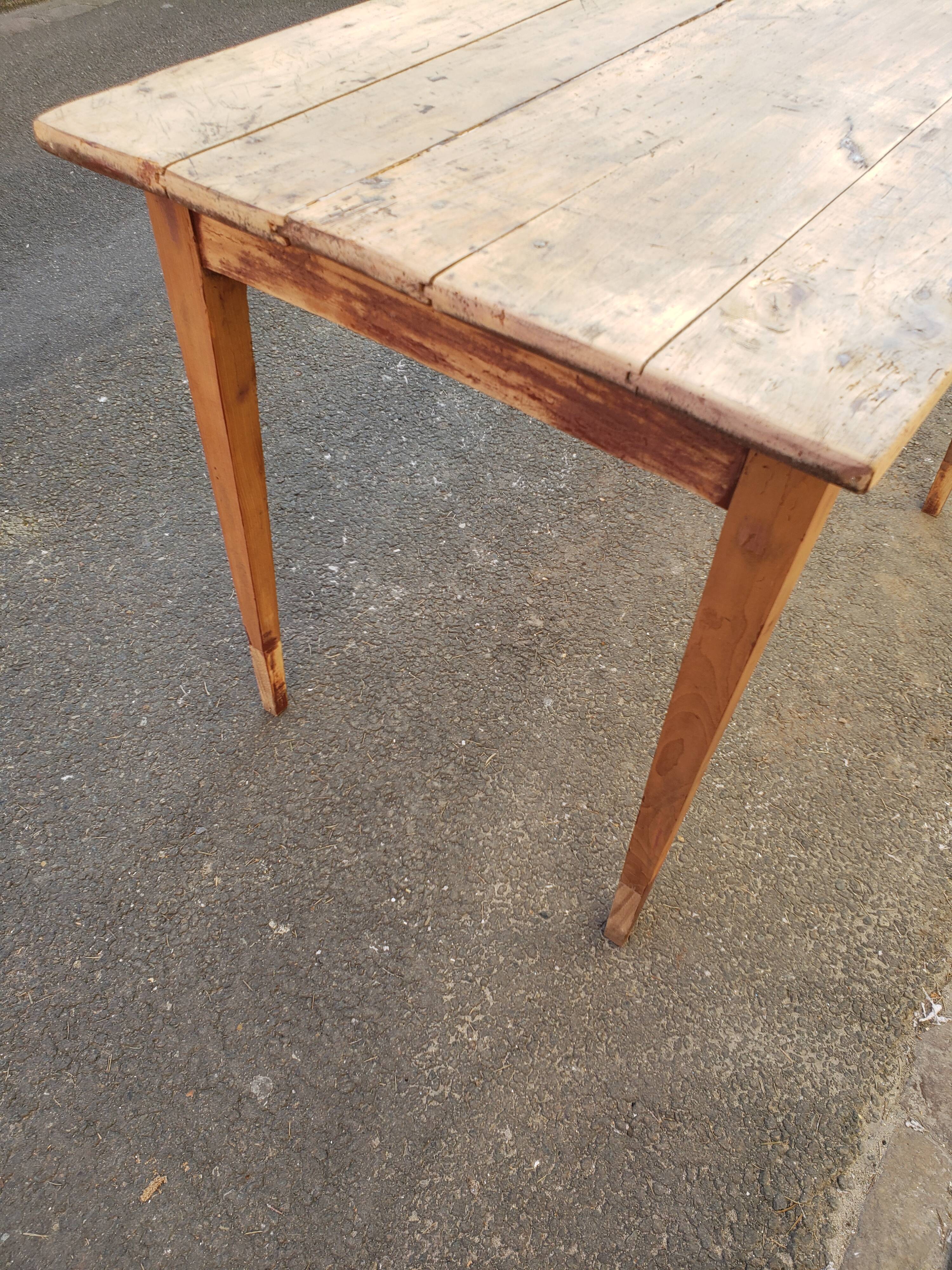 Farm table or "hiss" desk