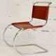 Chaise MR10 Mies Van Der Rorhe circa 1960 cuir cogna