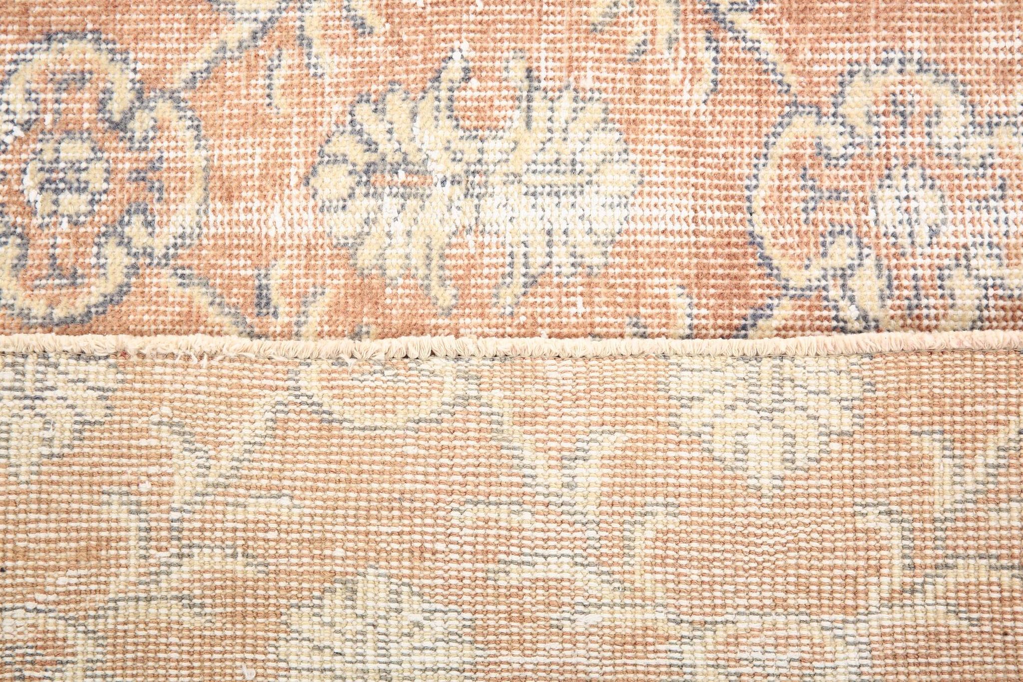 7x11 Muted Orange Classic Vintage Rug, 217x336Cm