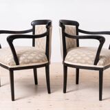 Set of 2 Biedermeier Armchairs in Rustic, Countryside Style, circa 1850