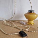 Ochre opaline walkaround in bedside lamp