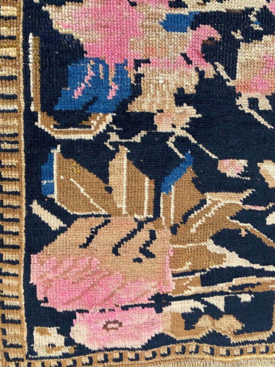 Ancient Caucasian carpet Karabagh 123x190 cm
