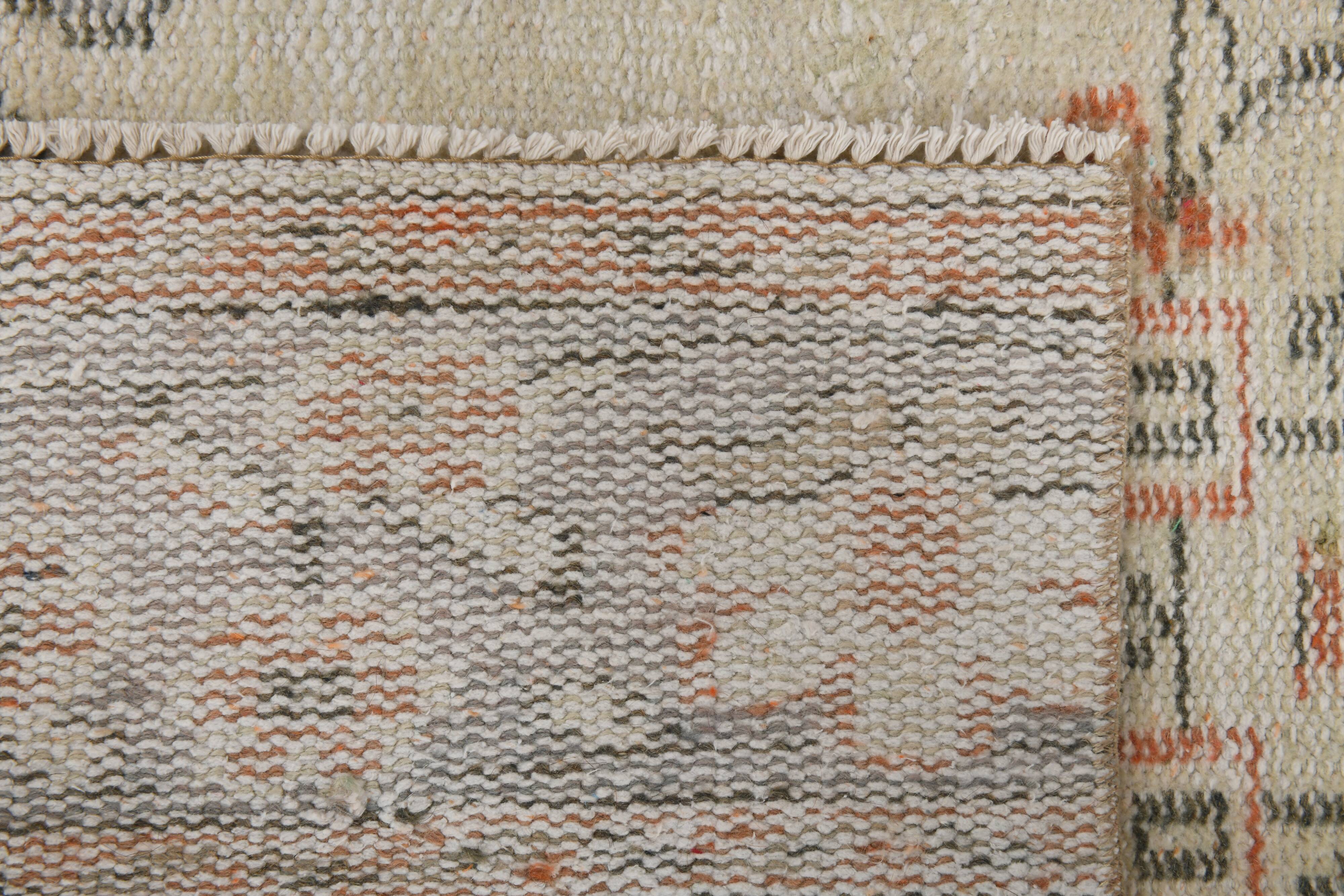 3x9 Cream Brown Persian Runner Rug, 88x272Cm