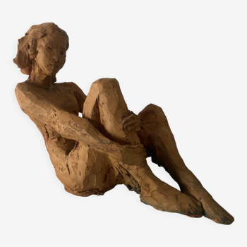 Nude Woman - Ceramic clay sculpture