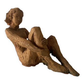 Nude Woman - Ceramic clay sculpture