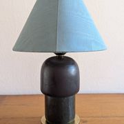 Vintage handcrafted lamp with Japanese Gunma Kokeshi doll (signed Sansaku Se