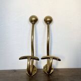 Old brass hooks