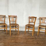 Wooden chair Bistrot Retro bohemian vintage brasserie Lutherma