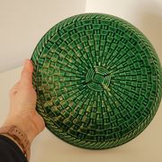 Vintage ceramic braided model tablecloth