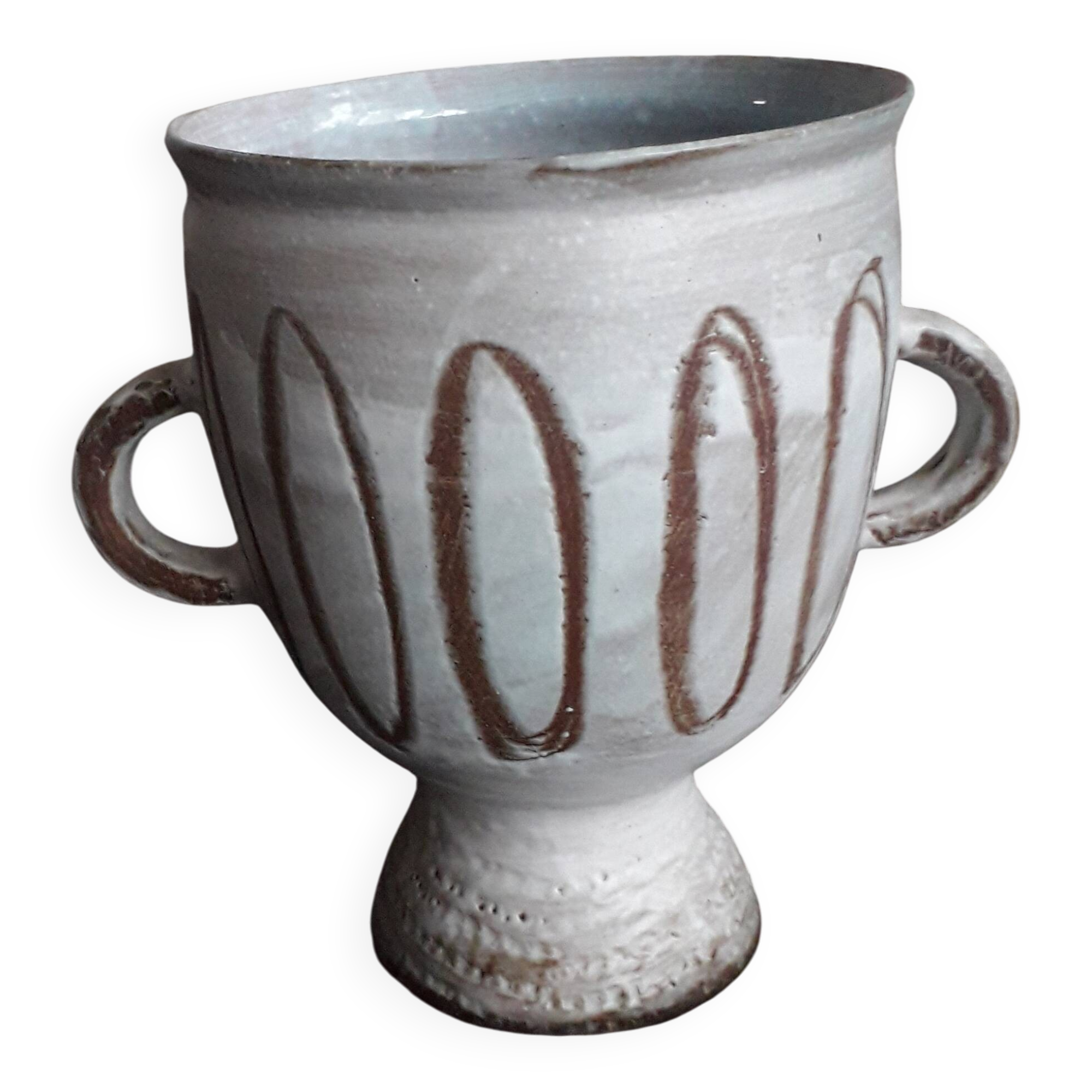 Vintage ceramic vase from Vallauris, very original.