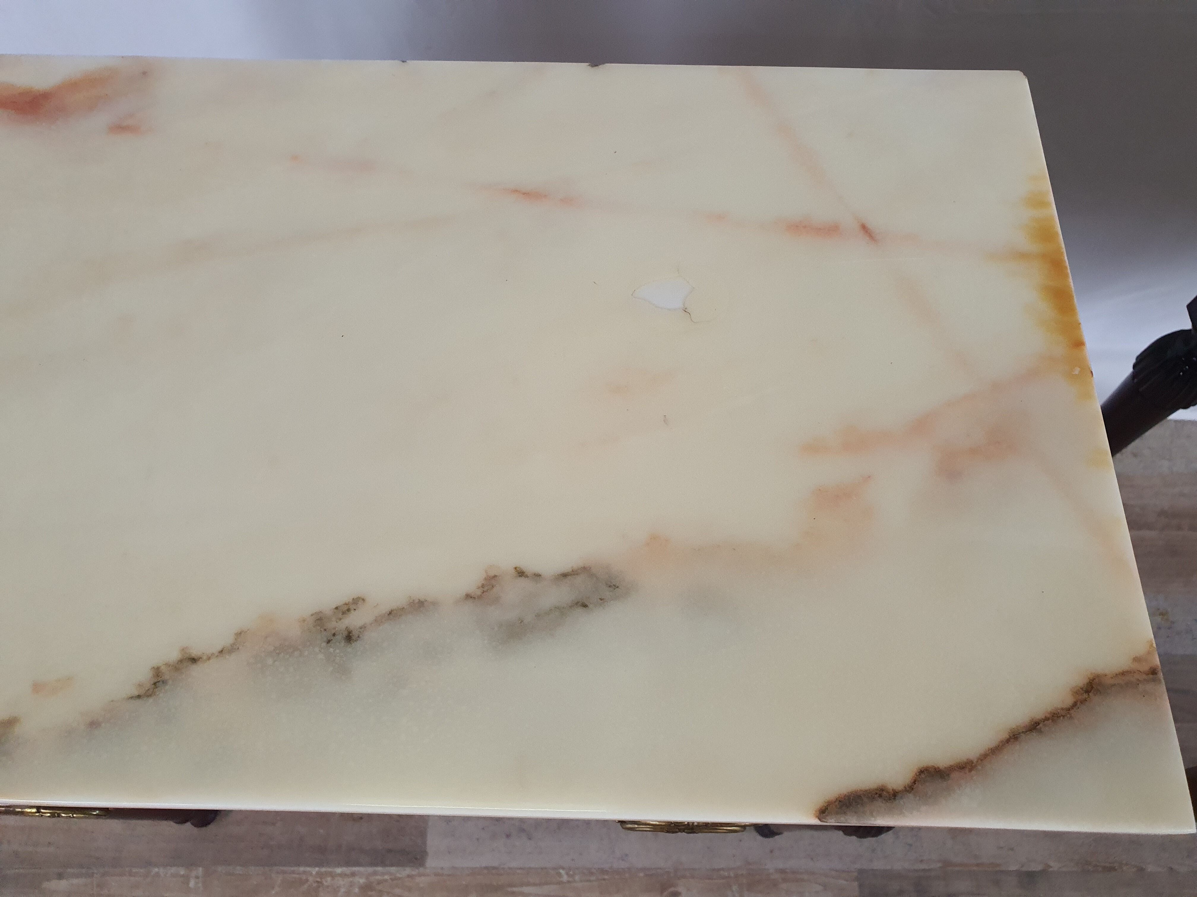 Pair of 1960s bedside tables with marble