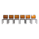 Set of 1980s Bruno Rey Quadro chairs for Dietiker Switzerland