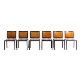 Ensemble de chaises Bruno Rey Quadro des années 1980 pour Dietiker Suisse