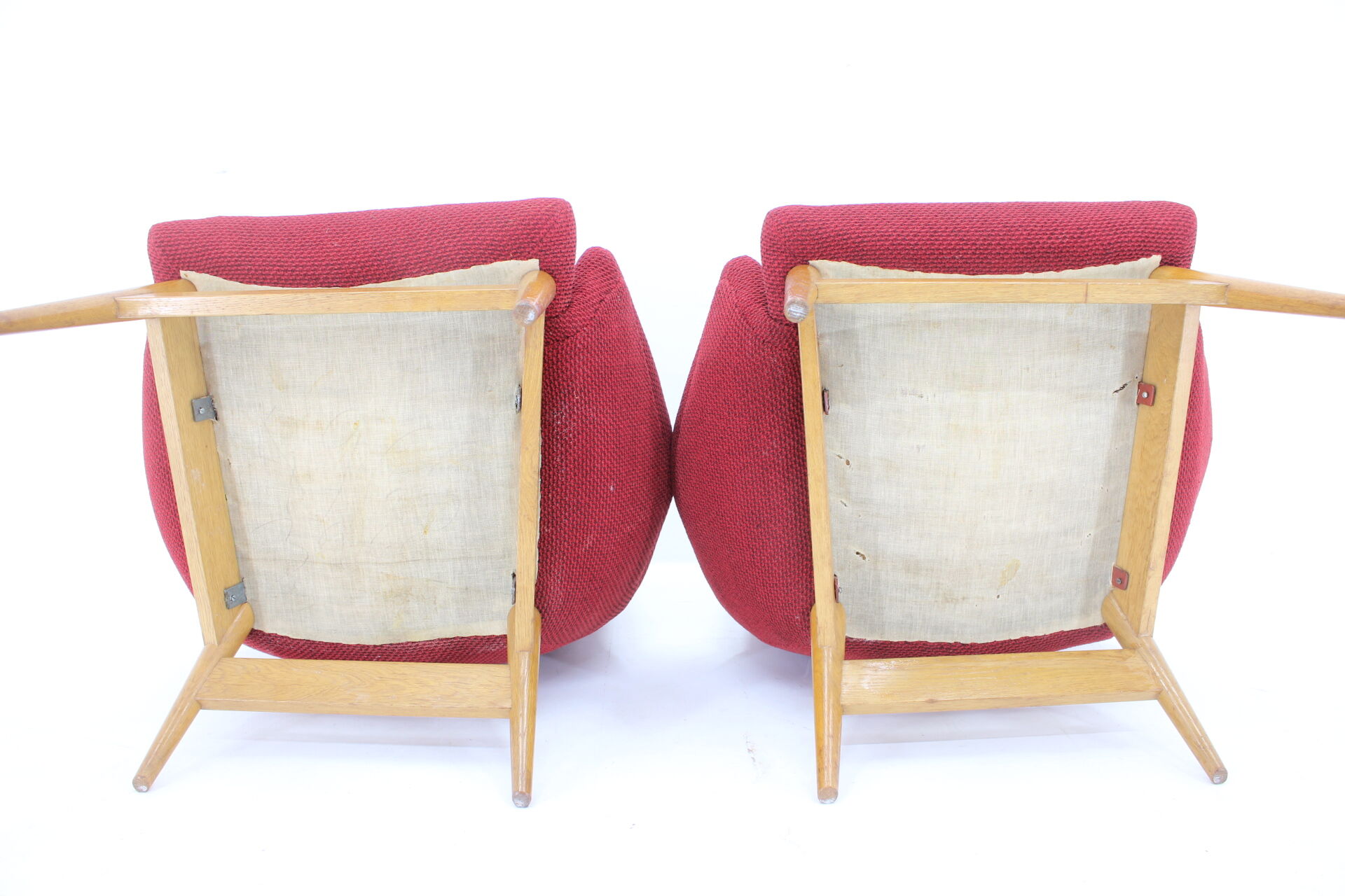 1960s Pair of Miroslav Navratil lounge Chairs, Czechoslovakia