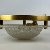 60s 70s Plafoniere ceiling lamp by Fischer Leuchten Germany Space Age