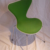 Chair model 3107 pre green fabric, design Jacobsen, Fritz hansen edition