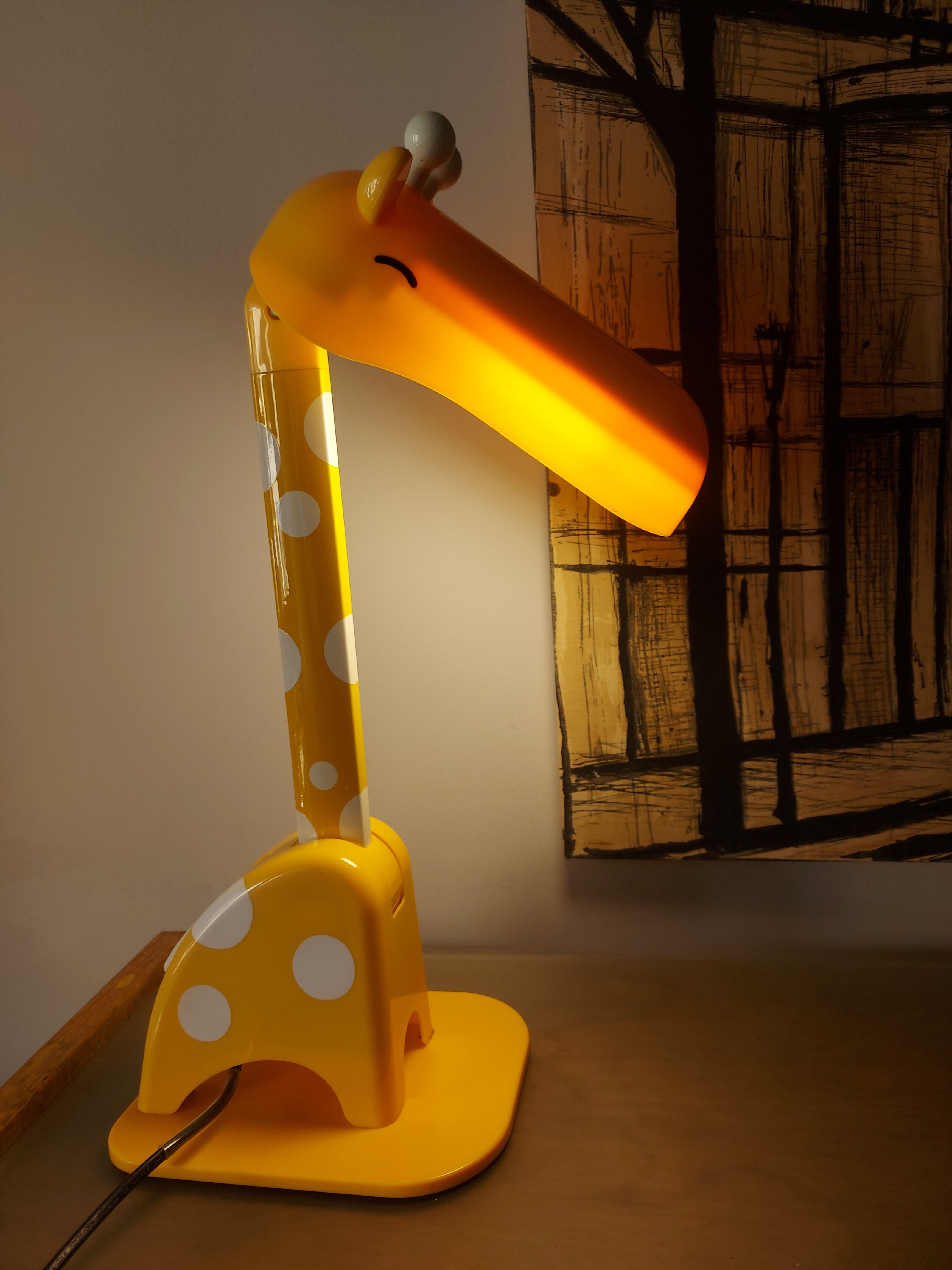 Lampe girafe , chambre d'enfant , la chaise longue