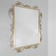Vintage faceted mirror in aluminum frame