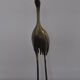 Vintage bronze statue wader