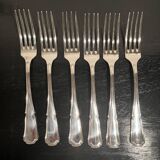 Silver-plated metal forks