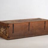 Coffre de mariage ancien d’art populaire (vers 1820)