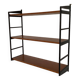 Vintage wood and plastic wall shelves