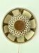 Rare Bente Jessen Ceramic Wall lamp for BJ Ceramics Denmark, ca 1970s.