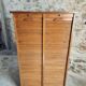 Antique filing cabinet with curtains – 1920s/30s – Beech