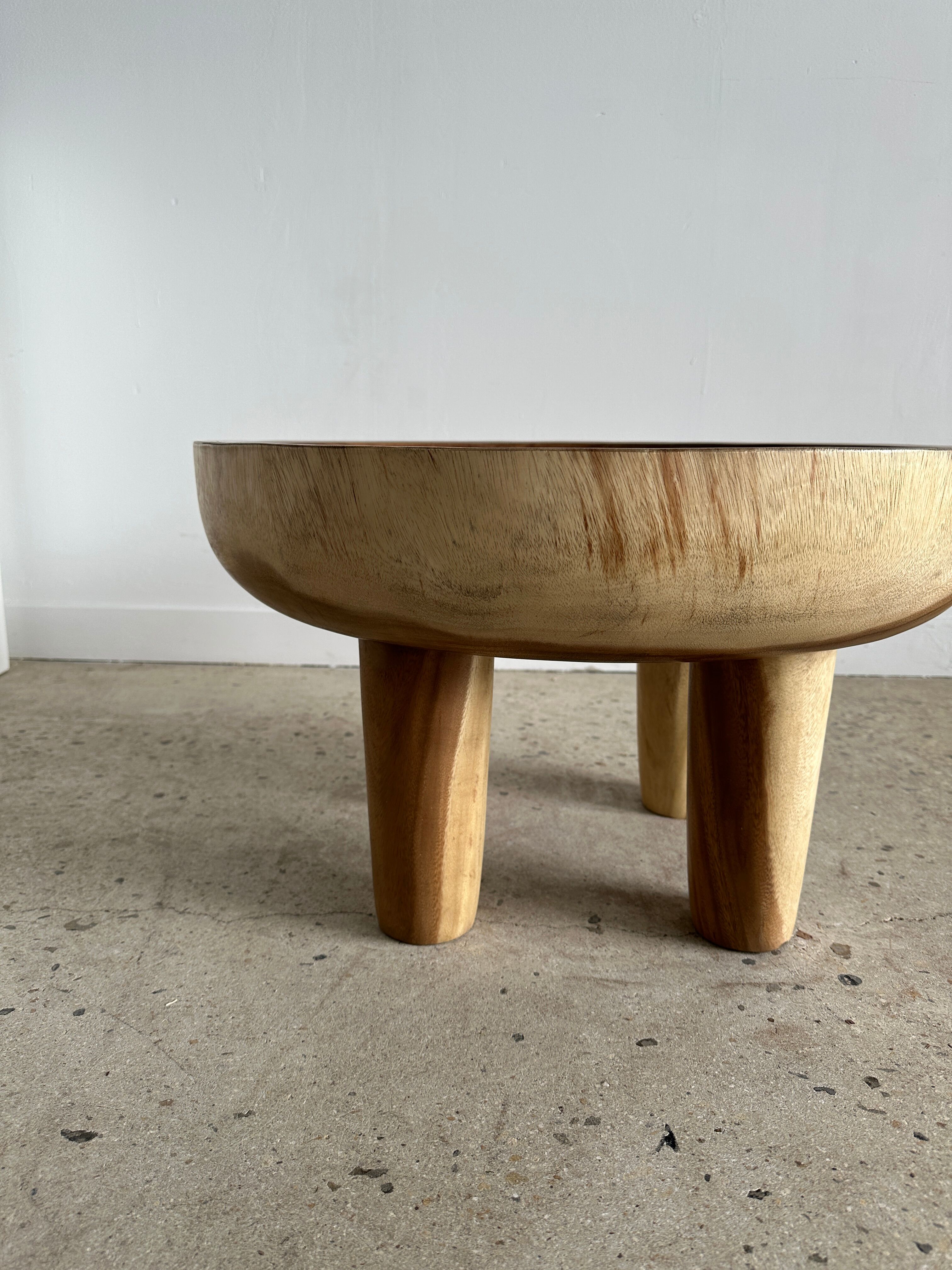 Coffee table, quadripod suar coffee table