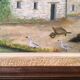 Old painting, farmhouse landscape signed Louis Dubois and dated 83