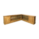 The 1940s oak corner Cabinet