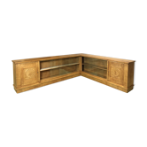 The 1940s oak corner Cabinet