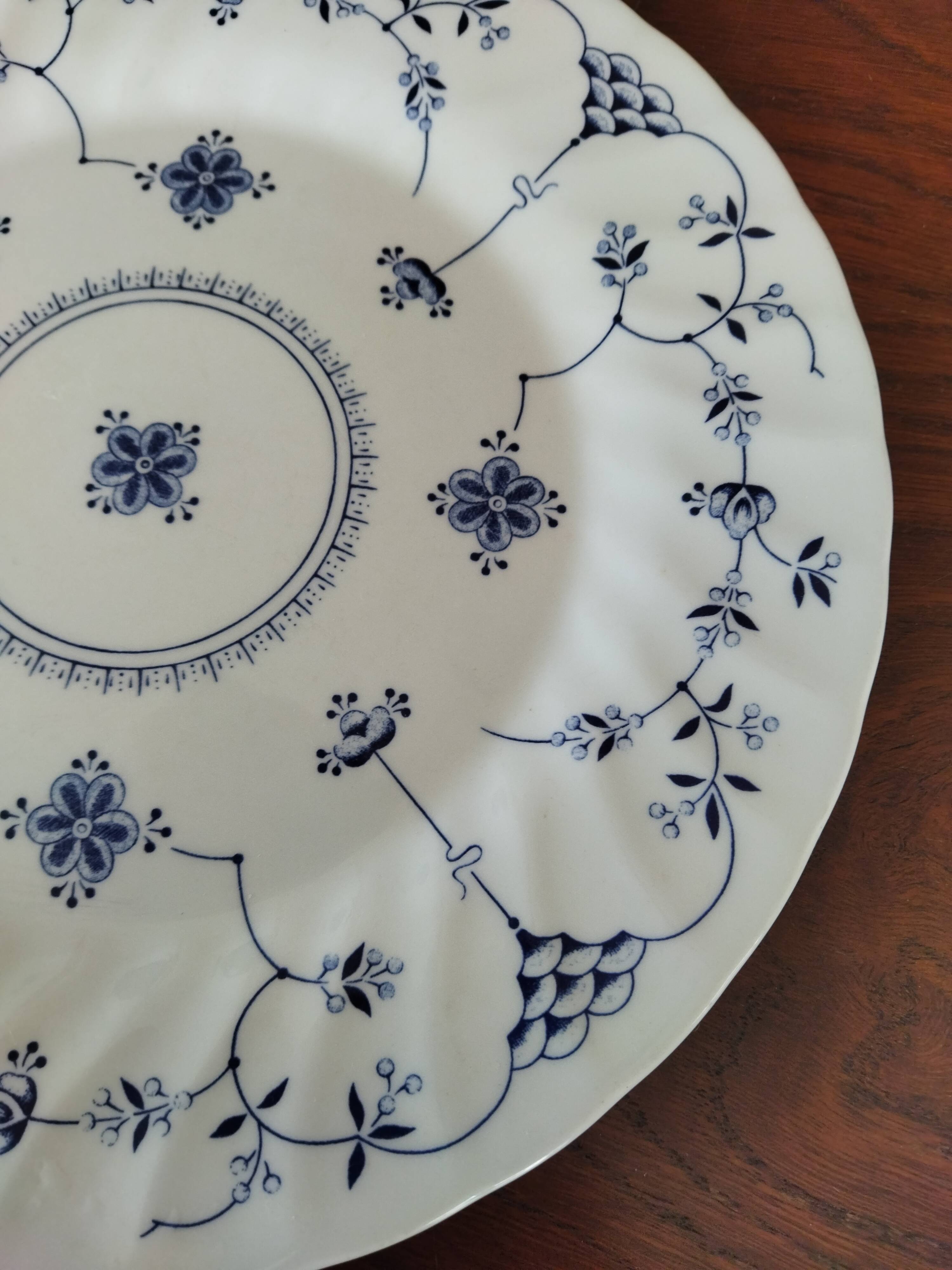 6 English dinner plates, Scandinavian decor
