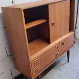 Scandinavian design sideboard in vintage teak