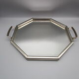 Octagonal art-deco mirror tray