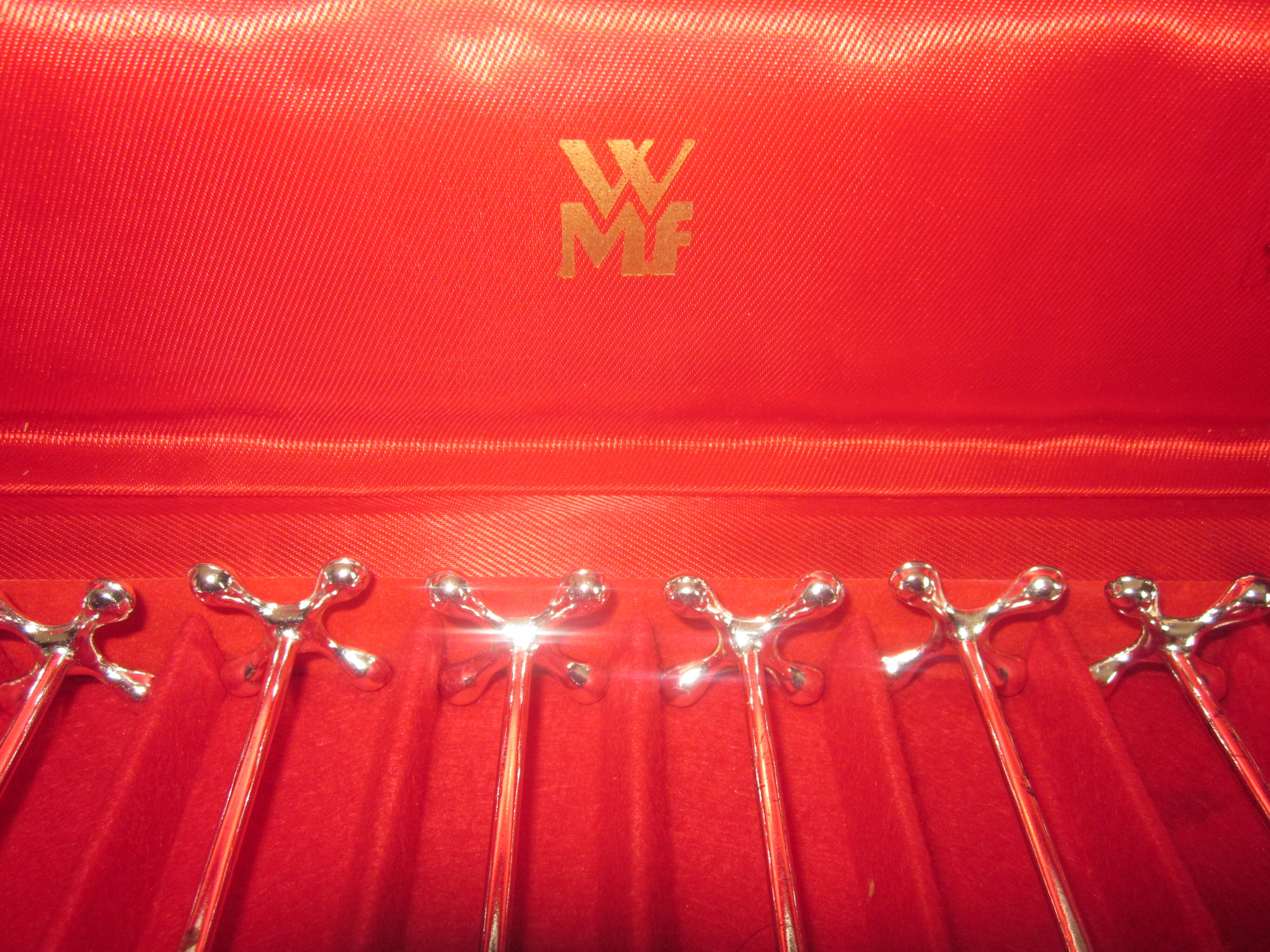 12 silver metal knife holder wmf