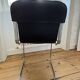 4 c2 chairs by cidue italy, in chrome metal and dark brown leather. 1970s.