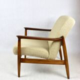 GFM-64 Armchair in Beige Bouclé attributed to Edmund Homa, 1970s