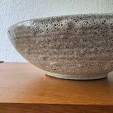 Large glazed stoneware bowl from the 60s