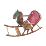 Child rocking horse wooden