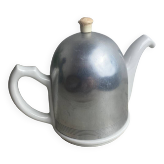 Old Nomar porcelain and steel teapot