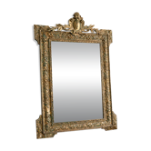 Large gilded patinated Louis XV mirror