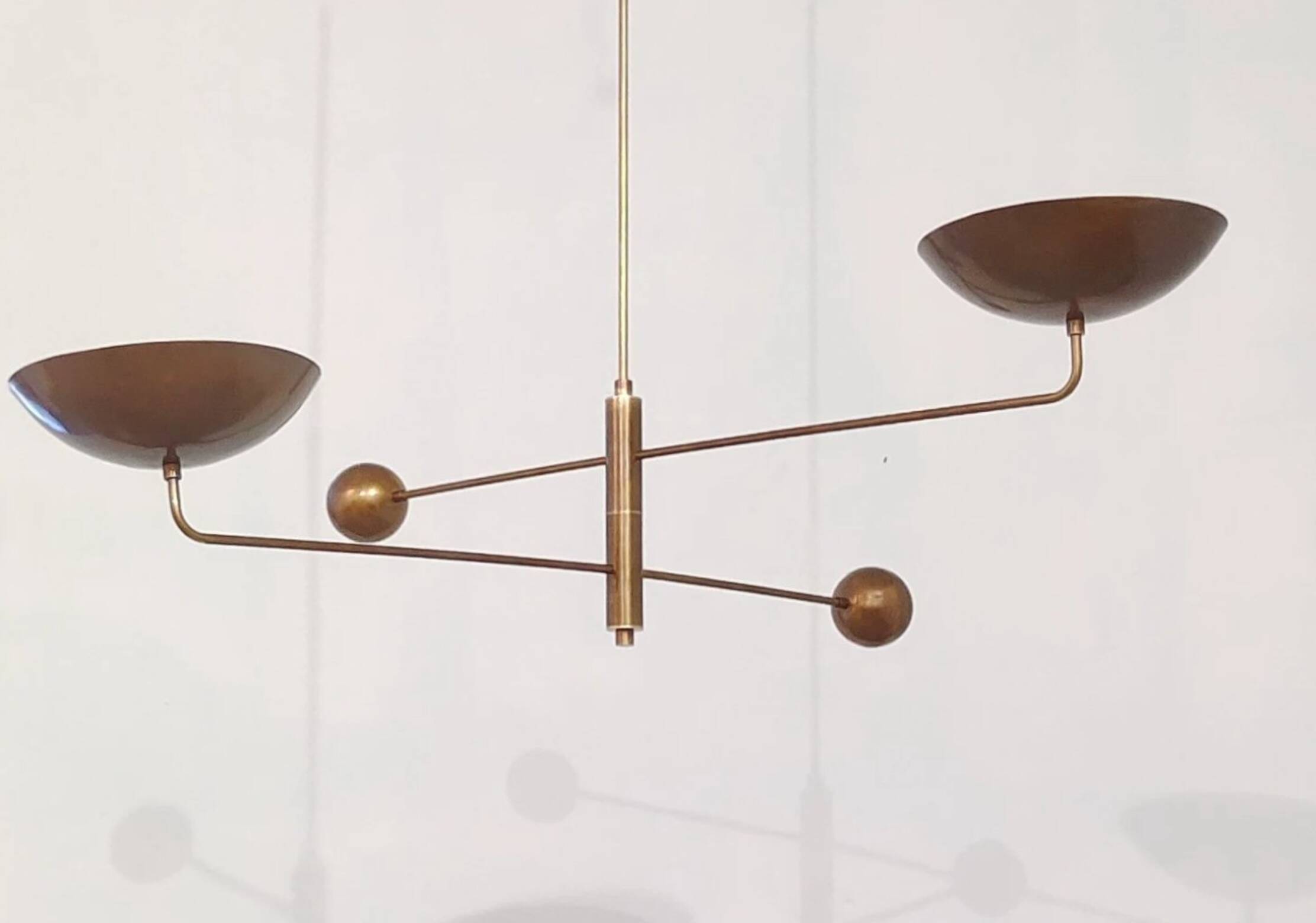 Lampe en laiton vintage, 1960