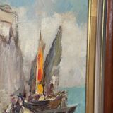 Swedish Oil on Panel – “Venice” by Knut Norman – Vintage & Framed