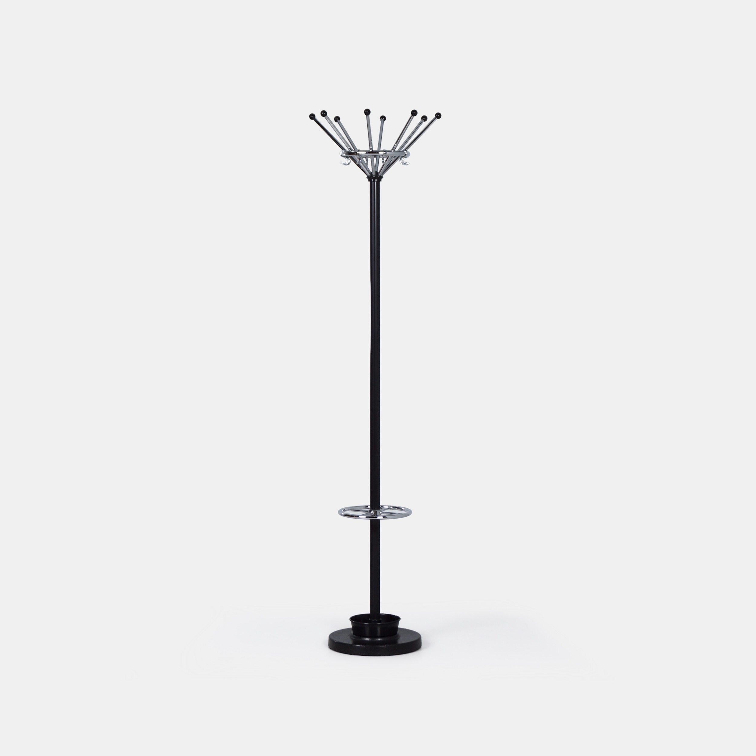 Coat rack Gispen 1016 by W.H. Gispen for Dutch Originals, 2010s – Chrome & Black Steel