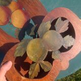 Letter holder range mail carved wooden decoration fruits