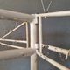 Old industrial coat rack, wardrobe rack XXXL