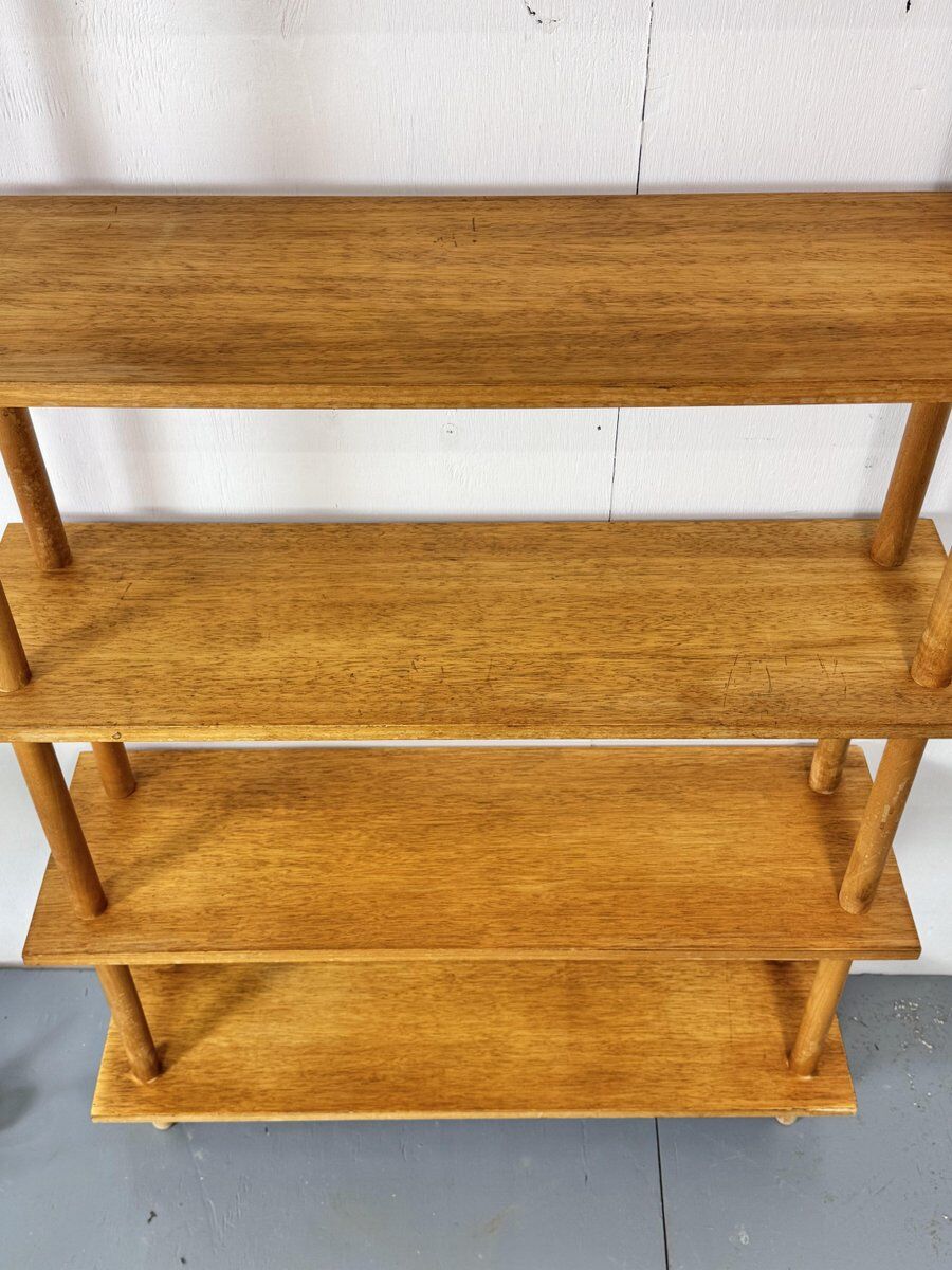Mid-century modernist free standing shelving Unit, 1950s