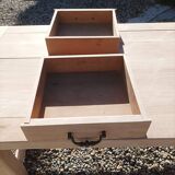 Farmhouse table with drawers